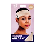 ANA BEAUTY NON SLIP VELVET WIG BAND LIGHT BROWN #ABN0104LB (12 Pack)