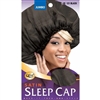 M&M Headgear Qfitt Jumbo Satin Sleep Cap Black #121(DZ)