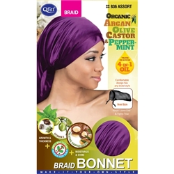 Qfitt Braid Bonnet #836 Asst.(DZ)