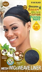 Qfitt Organic Argan Olive Mesh Wig&Weave Liner Black(DZ)