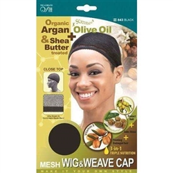 Qfitt 3 in 1 Oil Infused Closed Top Mesh Wig & Weave Cap #843(DZ)