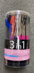 TRS 3in1 EDGE CONTROL BRUSH&COMB&PINTAIL(48PCS/JAR)