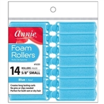 12 Annie Foam Rollers Blue Small 5/8" (14 Count) 1051