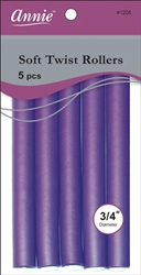 12 Annie Soft Twist Rollers 7" Long (6 Pack)