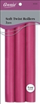 12 Annie Soft Twist Rollers 10" Long (3 Pack)