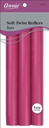 12 Annie Soft Twist Rollers 10" Long (3 Pack)