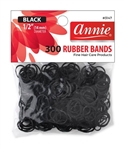 #3147 ANNIE 300PC RUBBER BANDS BLACK MEDIUM (12PC)