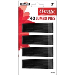 Annie Jumbo Bob Pin 3In 40ct (DZ)