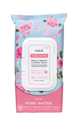 CALA MAKE-UP REMOVER CLEANSING TISSUES: Rose Water (DZ)