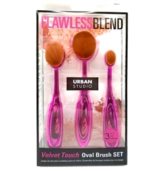 Cala Urban Studio Velvet Touch Oval 3pcs Brush Set