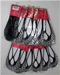 Women Girls Fishnet Liner Socks - Footies Slipper Socks - 12 Pair