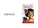 Donna 036 Premium Collection Satin Bonnet & Sleep Cap #22016 BLACK (12 Pack)