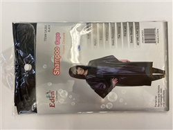 Eden Collection Shampoo Cape Velcro Closure #SA202 Black