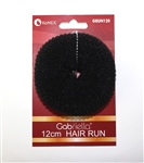 HAIR BUN 12CM BLACK 1DZ