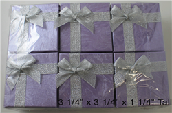 JEWELRY GIFT BOXES - 3.25 X 3.25 X 1.25 TALL (DZ)