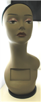 MANNEQUIN HEAD DISPLAY WIG HAT CAP HOLDER PLASTIC PVC RUBBER 18" TALL