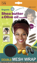 Double Mesh Wrap Cap - Shea Butter & Olive Oil #810