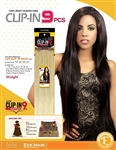 9 Pcs 22" LUV Double Weft Clip In Real Remy Human Hair Extension (COLOR)