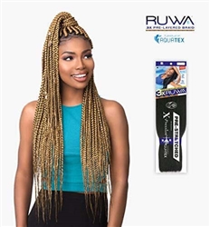 3X RUWA PRE-STRETCHED BRAID 24â€³