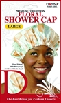 #11025 LARGE FLORAL SHOWER CAP / ASSORT (DZ)