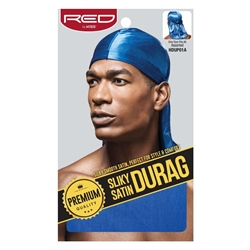 SILKY SATIN DURAG, RED BY KISS (12PC)