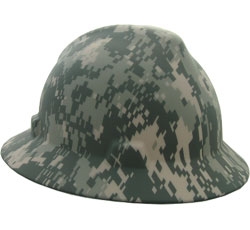 10104254 Digital Camouflage Full Brim Hardhat With Ratchet Suspension