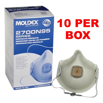 Moldex 2700N95 M/L Particulate Respirator With Valve (10 Per Box)