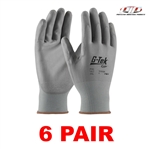 PIP 33-G125 G-Tek NPG Nylon Polyurethane Coated Grip Work Gloves (6 PAIR)