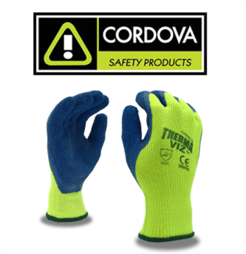 CORDOVA 3889 THERMA-VIZ HIGH VISABILITY YELLOW GLOVES