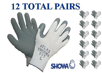 Showa 451 Atlas Therma Fit Insulated Winter Work Glove -12 PAIR- Choose MD,LG,XL