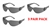Gateway Safety 4683 Gray, Anti-Scratch Lens Safety Glasses - 3 Pair Pack