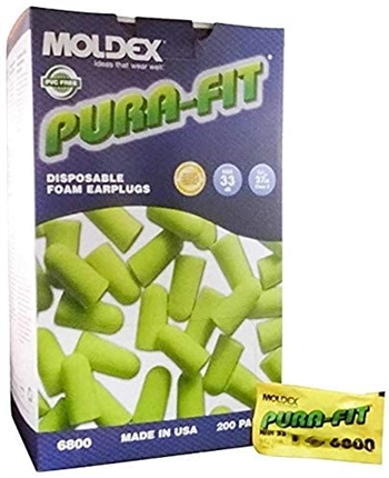 Moldex 6800 Pura-Fit Soft-Foam Earplugs - 1 Box