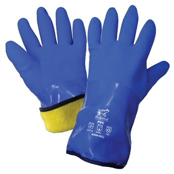 Global Glove 8490 FrogWear PVC Gloves - Insulated/Waterproof - M-XL