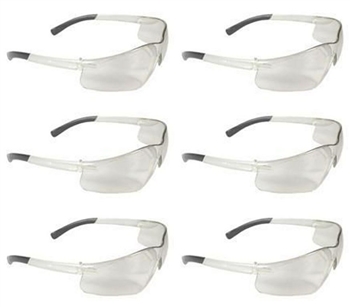 Safety Glasses Clear Rad-Atac ANSI Z87.1+ (6 PAIR)