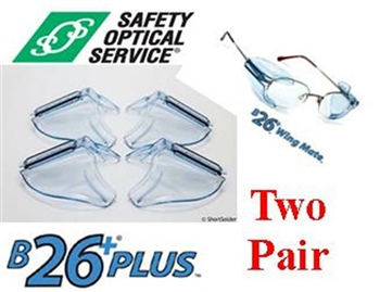 B-26+ Side Shields ANSI For Small/Medium RX Frames - (2 TOTAL PAIR)