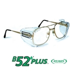 SOS B52+ Clear Safety Glasses Side Shields for Medium to Large Glasses