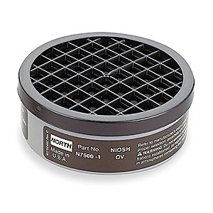 North N75001 Black Organic Vapor Filter, 2/Pkg