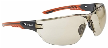 Bolle NESSPCSP Ness Plus Safety Glasses Sunglasses ANSI Z87+ - CSP/Copper Lens