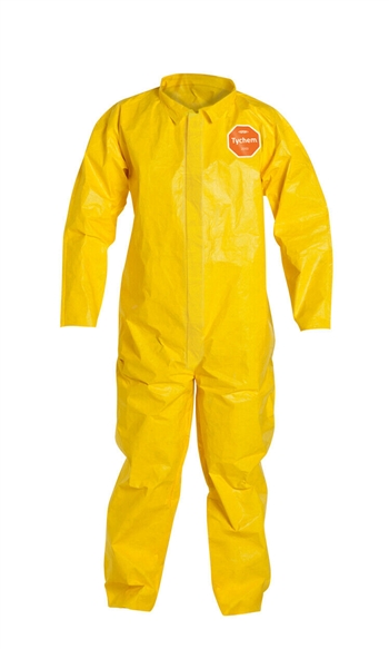 Dupont QC120S Tychem 2000 Yellow Chemical Resistant Coverall (Sizes: XL - 3XL)