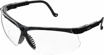 Uvex S3200 Genesis Safety Glasses With Clear Lens & Black Frame