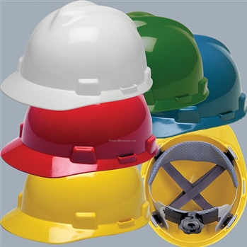 MSA V-Gard Safety Cap With Ratchet Suspension - Choose Color