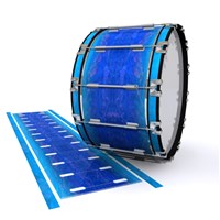 Dynasty 1st Generation Bass Drum Slip - Aquatic Blue Fade (Blue)