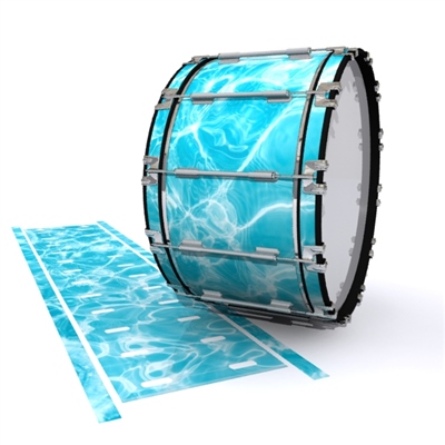 Dynasty 1st Generation Bass Drum Slip - Aquatic Refraction (Themed)