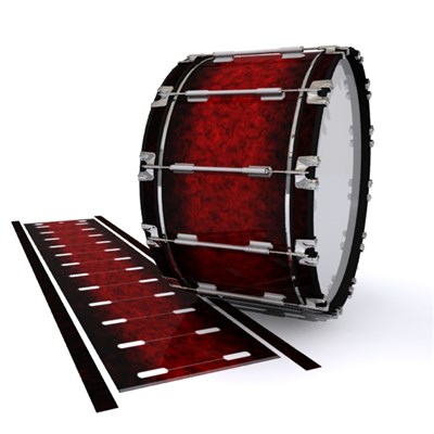 Dynasty 1st Generation Bass Drum Slip - Burning Embers (red)