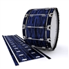 Dynasty 1st Generation Bass Drum Slip - Chaos Brush Strokes Navy Blue and Black (Blue)