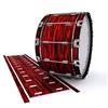 Dynasty 1st Generation Bass Drum Slip - Chaos Brush Strokes Red and Black (Red)