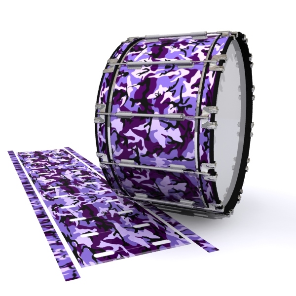 Dynasty 1st Generation Bass Drum Slip - Coastline Dusk Traditional Camouflage (Purple)