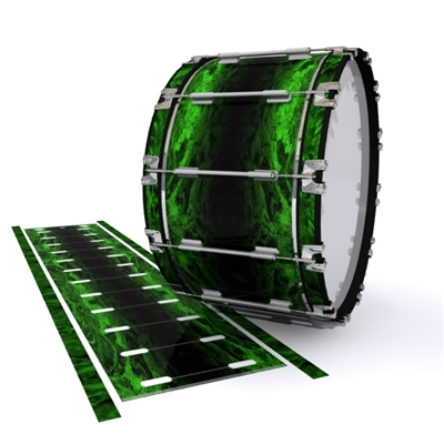 Dynasty 1st Generation Bass Drum Slip - Forest GEO Marble Fade (Green)