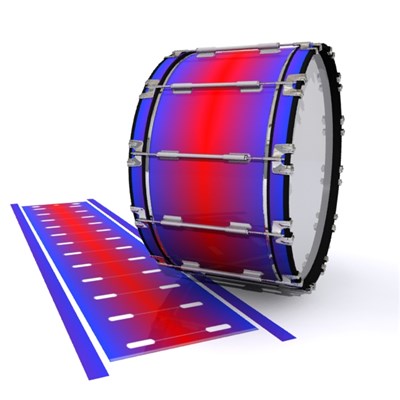 Dynasty 1st Generation Bass Drum Slip - Orion Fade (Blue) (Red)