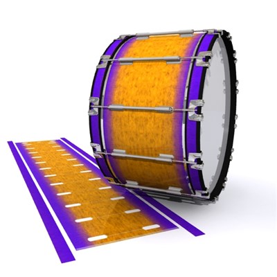 Dynasty 1st Generation Bass Drum Slip - Purple Canyon Rain (Orange) (Purple)